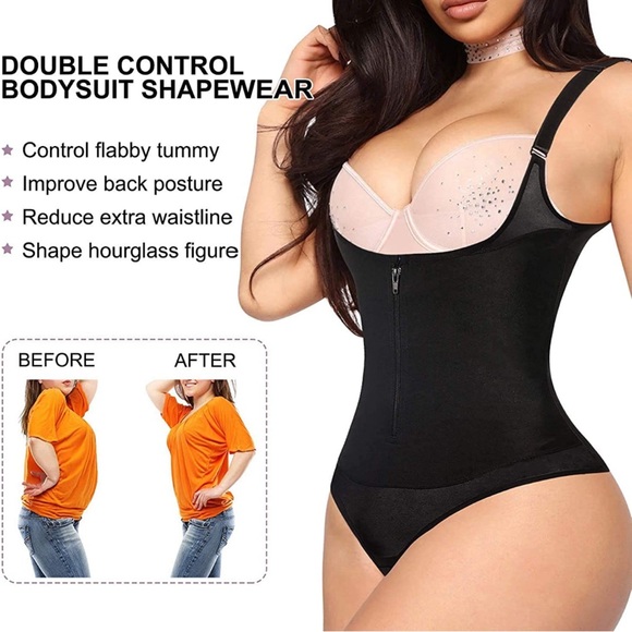 ✨NWOT | Black Cami-Thong Body shaper - Picture 3 of 10